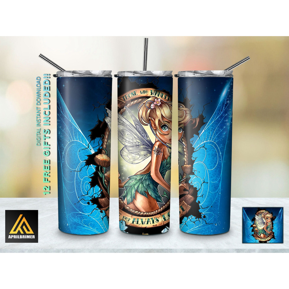 True Love's Journey Disney Princesses Tumbler, Disney Princesses Skinny Tumbler, Cartoon Characters Skinny Tumbler.jpg