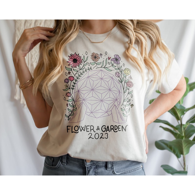 Epcot Flower And Garden Shirt, Epcot Festival 2023 Shirt, Spaceship Earth Shirt, Floral Disney Shirt, Disney Family Vacation Shirt - 3.jpg