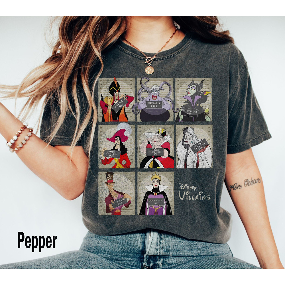 Retro 90s Disney Villains Shirt Shirt, Funny Villains Comfort Colors Shirt, Family Villain Shirt, Bad Witches Club Tee, Disneyland Shirt - 1.jpg