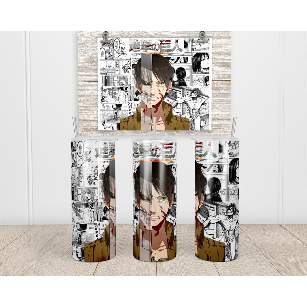 Anime Tumbler,Anime Skinny tumbler,English Manga Tumbler,Anime and Artificial Intelligence Tumbler.png