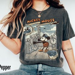 retro mickey mouse steamboat willie shirt, retro cla