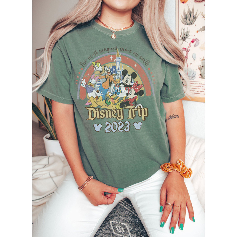 The Most Magical Place On Earth Shirt, Vintage Walt Disney World Shirt, Disney Mickey and Friends Retro Shirt, Disneyland Retro Matching Tee - 4.jpg