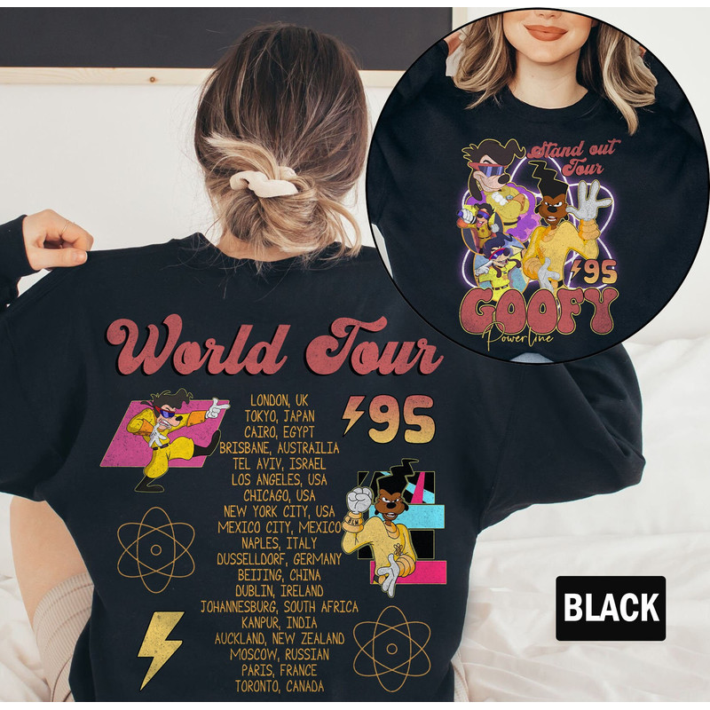 Vintage Disney Powerline Sweatshirt, Disney 90s A Goofy Movie Powerline Stand Out Tour 95 Shirt, Magic Kingdom, Disneyland Family Trip Shirt - 3.jpg