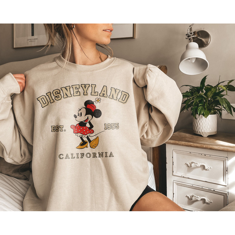 Vintage Disneyland 1955 Sweatshirt, Mickey Mouse Shirt, Minnie Mouse Shirt, Disney Kid Sweatshirt, Disney Trip Shirt, Disney Family Shirts - 2.jpg