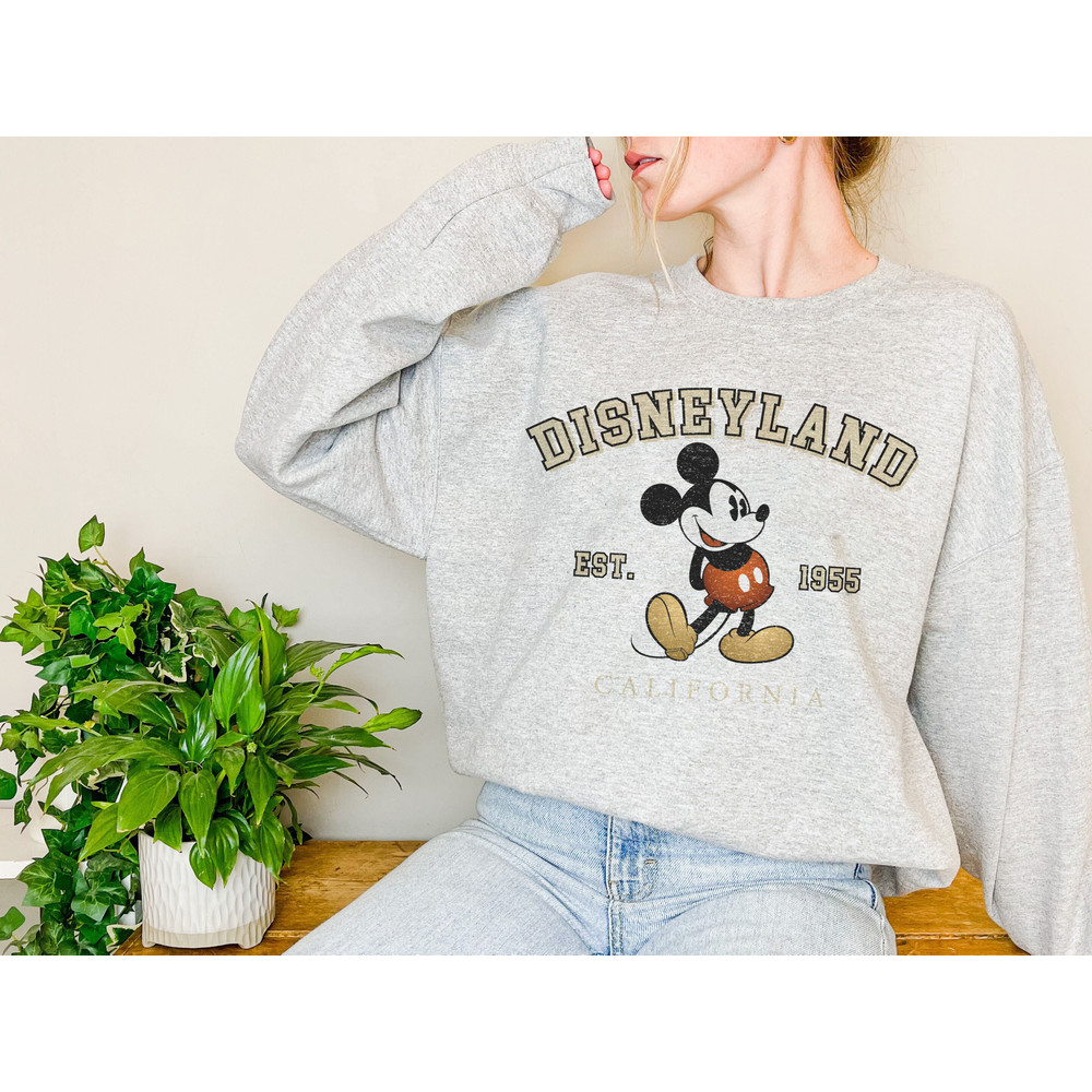 Vintage Disneyland 1955 Sweatshirt, Mickey Mouse Shirt, Minnie Mouse Shirt, Disney Kid Sweatshirt, Disney Trip Shirt, Disney Family Shirts - 3.jpg