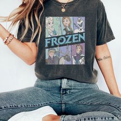 vintage frozen comfort colors shirt, retro elsa shir