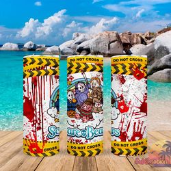 scare bears tumbler, scare bears skinny tumbler, bears tumbler