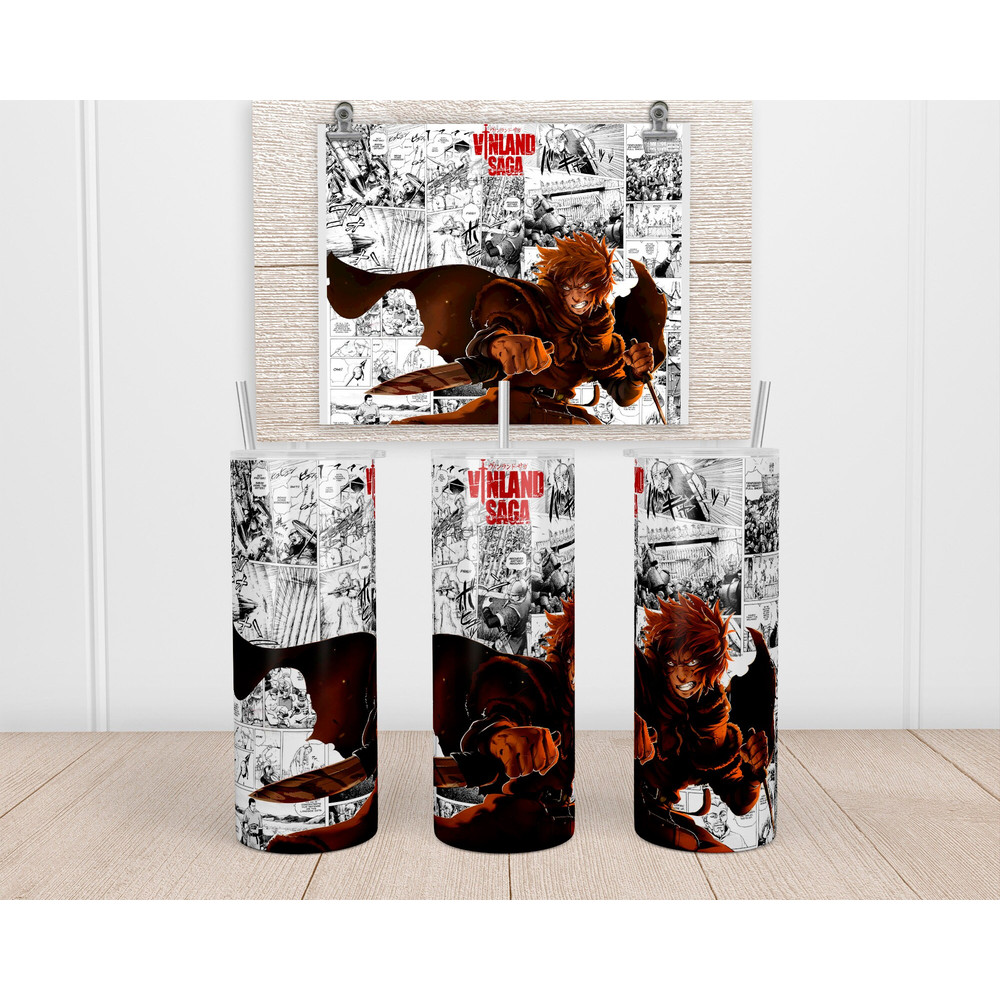 Anime Tumbler,Anime Skinny tumbler,English Manga Tumbler,Anime and Dynamic Action Sequences Tumbler.png