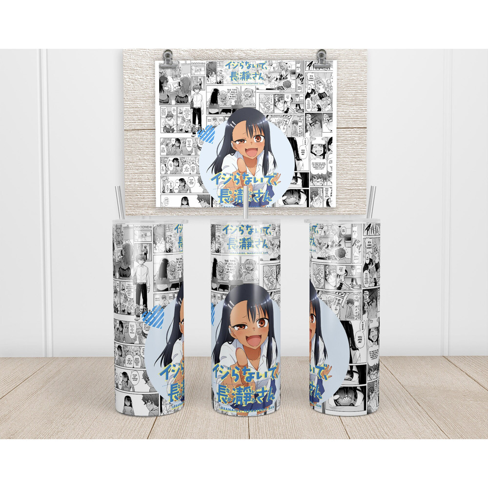 Anime Tumbler,Anime Skinny tumbler,English Manga Tumbler,Anime and Friendship Themes Tumbler.png