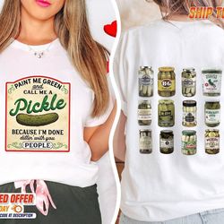 vintage canned pickles sweatshirt, canning season sweatshirt, pickle lovers sweater, homemade pickles sweater,pickle ja
