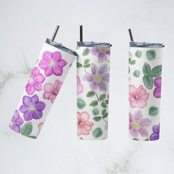 watercolor floral tumbler, watercolor floral skinny tumbler, watercolor floral bliss tumbler