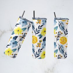 watercolor floral tumbler, watercolor floral skinny tumbler, watercolor floral fantasy tumbler