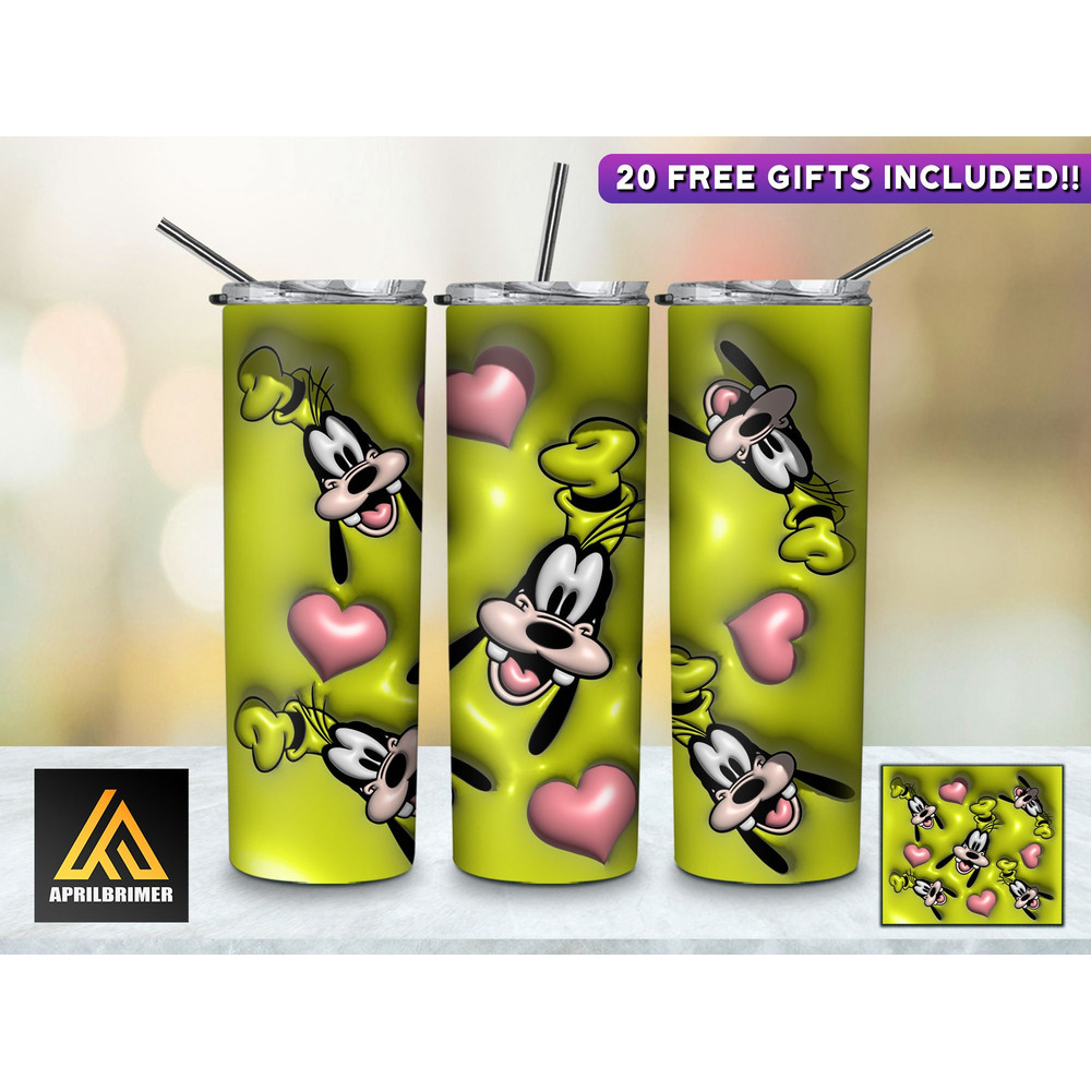 Mickey Mouse The Smiling Superstar Tumbler, Mickey Mouse skinny tumbler, Cartoon Characters skinny tumbler.jpg