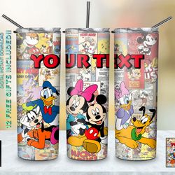 rediscovering the wonder of mickey mouse tumbler, mickey mouse skinny tumbler, cartoon characters skinny tumbler