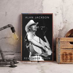 alan jackson poster, soulful sounds alan jackson poster, country music poster, singer poster, album poster, wall art