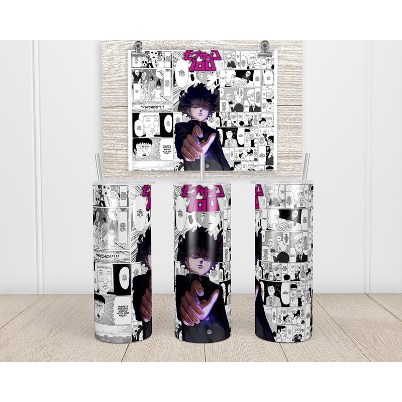 Anime Tumbler,Anime Skinny tumbler,English Manga Tumbler,Anime and Reality vs. Illusion Tumbler.png