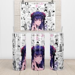 anime tumbler,anime skinny tumbler,english manga tumbler,anime and reflections on morality tumbler