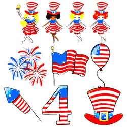 fourth of july bundle svg, 4th of july svg, independence day svg, american svg, patriotic svg, usa svg digital download