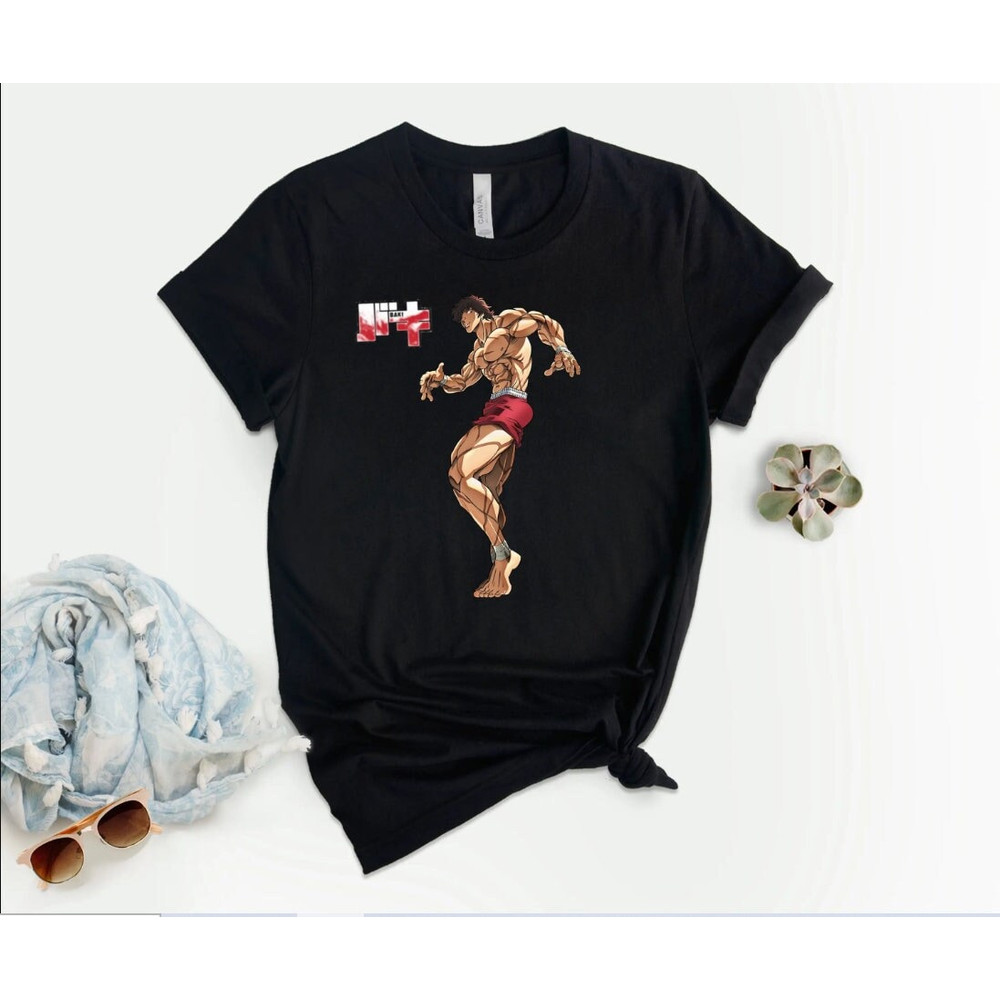 anime T-shirt, anime, baki, gym,gym t-shirt - 1.jpg