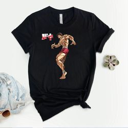 anime t-shirt, anime, baki, gym,gym t-shirt
