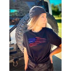 distressed american flag shirt, us flag, american flag shirt gift for patriots, stars and stripes us flag, retro america
