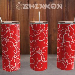 anime hellcat tumbler, colorful tumbler, colorful skinny tumbler