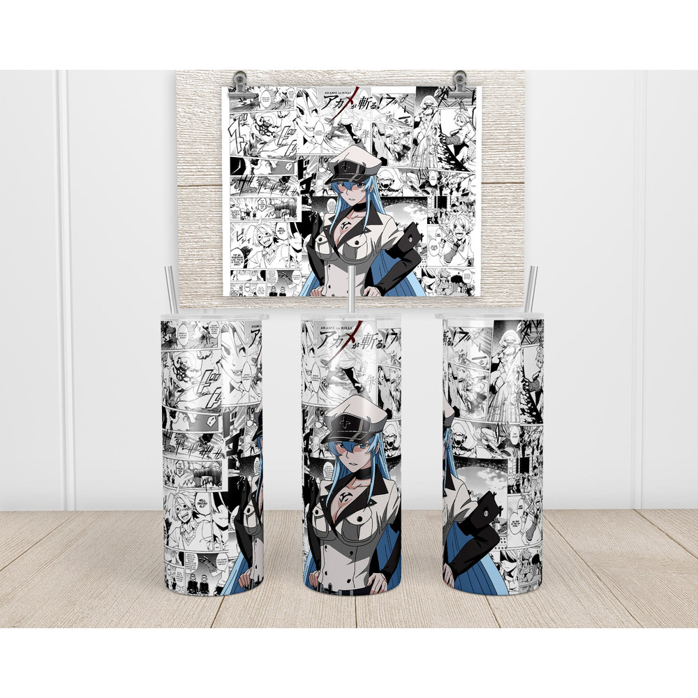 Anime Tumbler,Anime Skinny tumbler,English Manga Tumbler,Anime and Technology's Impact on Society Tumbler.png