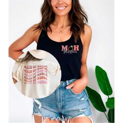 maid of honor shirt, gift for maid of honor, retro maid of honor shirt, bridal party gift, bridesmaid gift