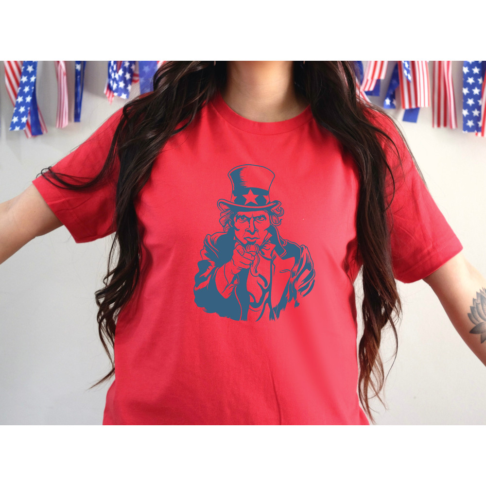 4th of July Uncle Sam Shirt, USA Uncle Sam Shirt, Independence Day Shirt, Memorial Day Shirt, 4th of July Party Tshirt, Funny Republican Tee - 2.jpg