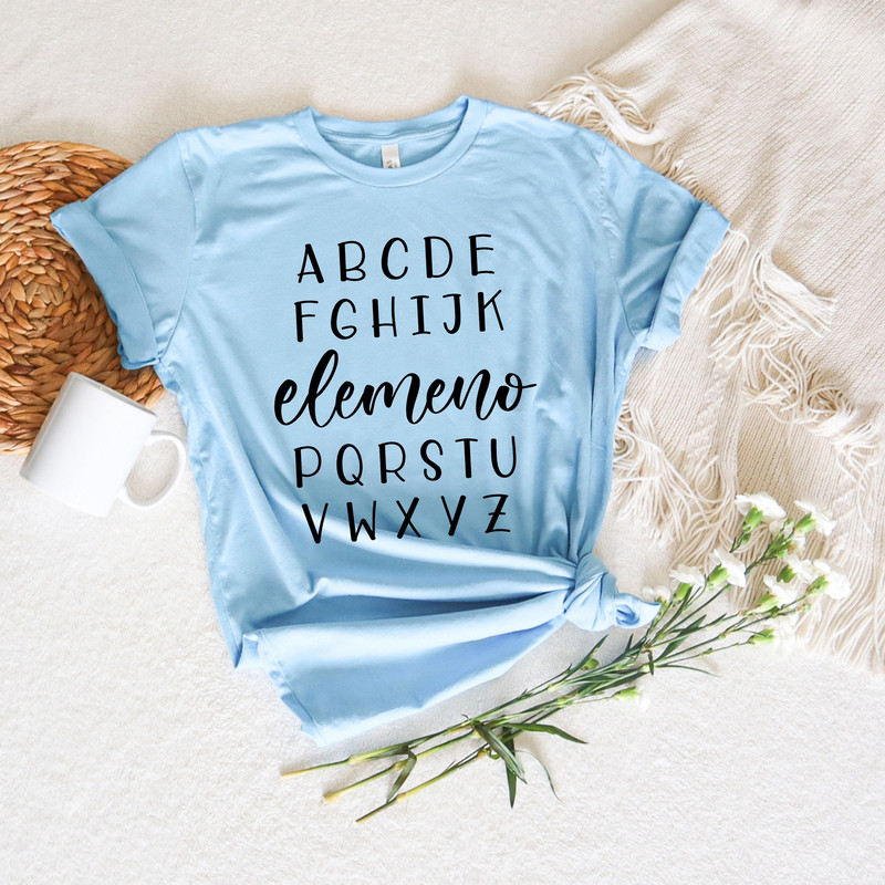 ABC Elemeno Shirt,Kindergarten Teacher Shirt,Teacher Shirt,Elemeno Shirt,ABC Shirt,Preschool Teacher Shirt,Alphabet Shirt,Kids Shirt - 1.jpg