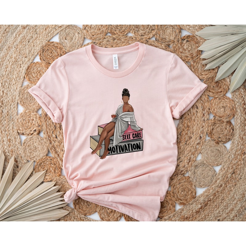 Afro Girl Shirt,Self Care Motivation Shirt,Melanin Queen Shirt,Brown Sugar Shirt,African American Girl Shirts,Love Yourself Tee,Women Tshirt - 2.jpg