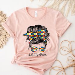 autism awareness shirt for mothers day gift - we wear blue for autism awareness tshir