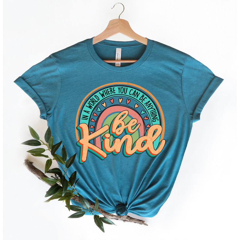 Be Kind Retro Rainbow Shirt,Be Kind T-Shirt,Be Kind Shirt For Women,Be Kind Shirt, Inspirational Shirt,Positive Quote Shirt,Kindness Shirt - 2.jpg