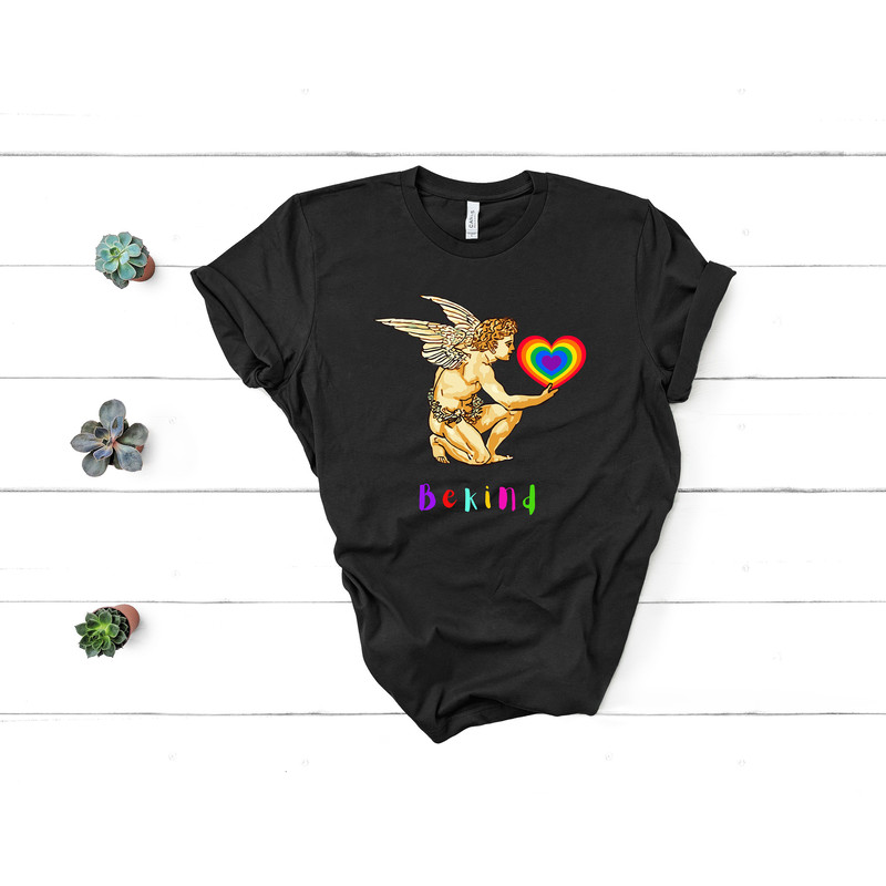 Be Kind Shirt,Gay Angel Shirt,Colorful Gay Shirt,Pride Month Shirt,Queer Shirt,Trans Shirt,Lesbian Shirt,Love Is Love,Pride Ally Sweatshirts - 2.jpg