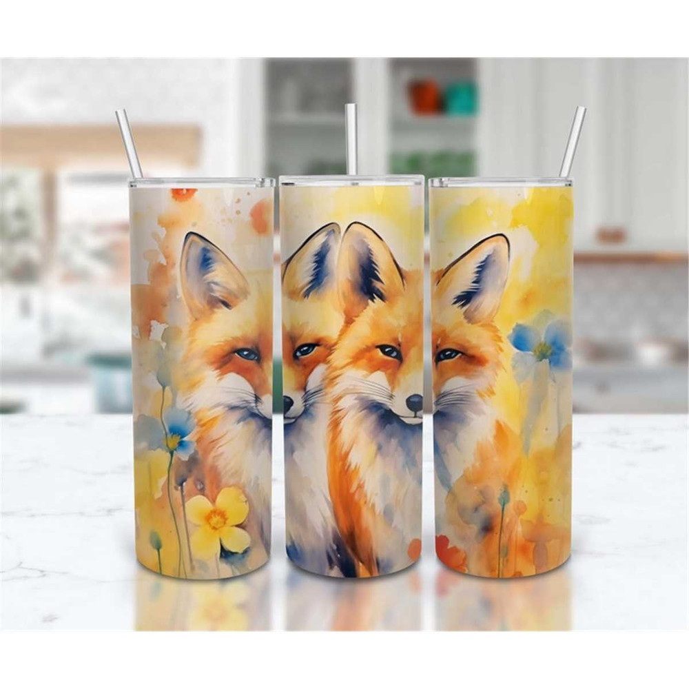 MR-2662023101916-two-foxes-alcohol-ink-20-oz-skinny-tumbler-sublimation-design-image-1.jpg