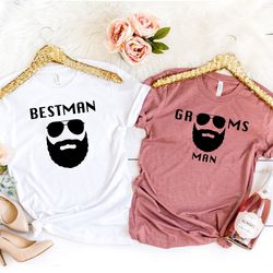 best man and groomsmen shirts, bachelor party matching shirts, wedding party tshirt,