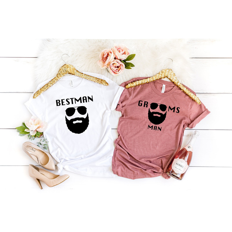 Best Man And Groomsmen Shirts, Bachelor Party Matching Shirts, Wedding Party Tshirt, Groomsmen Proposal, Retro Comfort Bachelor Party Outfit - 1.jpg