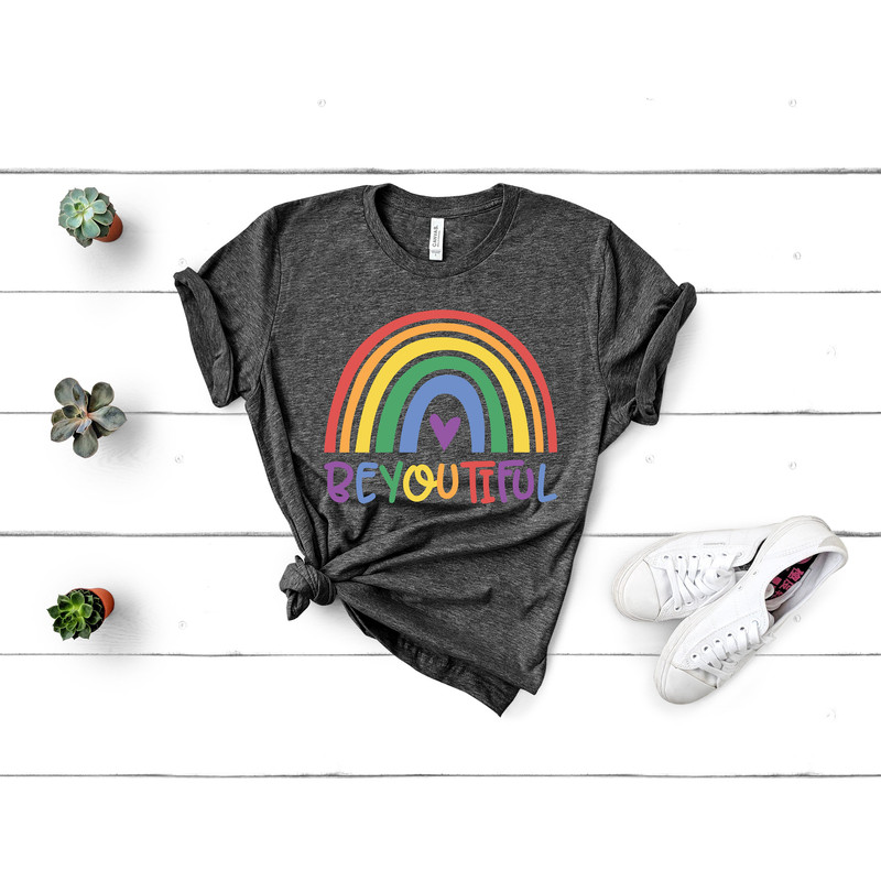 Beyoutiful Colorful Pride Rainbow Shirt,Gay Rights T-Shirt,Human Rights Shirt,Equality T-Shirt,LGBTQ+ Shirts,Shirt Say Gay,Queer Shirt - 3.jpg