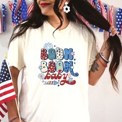 boom boom baby, 4th of july fireworks shirt, aesthetic 4th of july shirt, all america