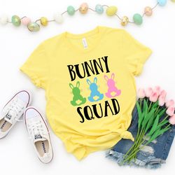 bunny squad easter shirt,easter bunny shirts for kids, easter party shirts, easter bu