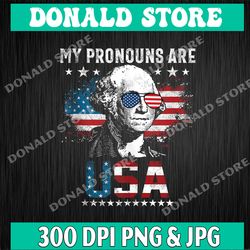my pronouns are usa flag png , 4th of july png, png high quality, png, digital download