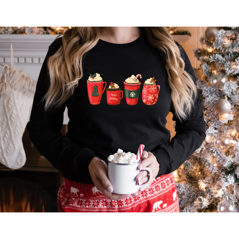 Christmas Coffee Sweatshirt,Cute Christmas Sweatshirt,Christmas Sweater,Christmas Hot Chocolate,Happy New Year Vibes,Cozy Holiday Sweatshirt - 3.jpg