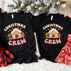 christmas crew shirt,merry christmas shirt,christmas gingerbread crew shirt,cute wome