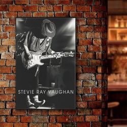 stevie ray vaughan poster, melodic masterpiece unveiled poster, blues rock poster, singer poster, music poster, wall art