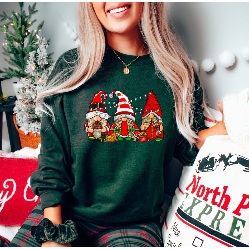 Christmas Sweatshirt,Christmas Gnome Tshirt,Cute Gnomies Tshirt,Merry Christmas Tshirt,Gnome For The Holidays Shirt,Cute Christmas Gift,Xmas - 2.jpg
