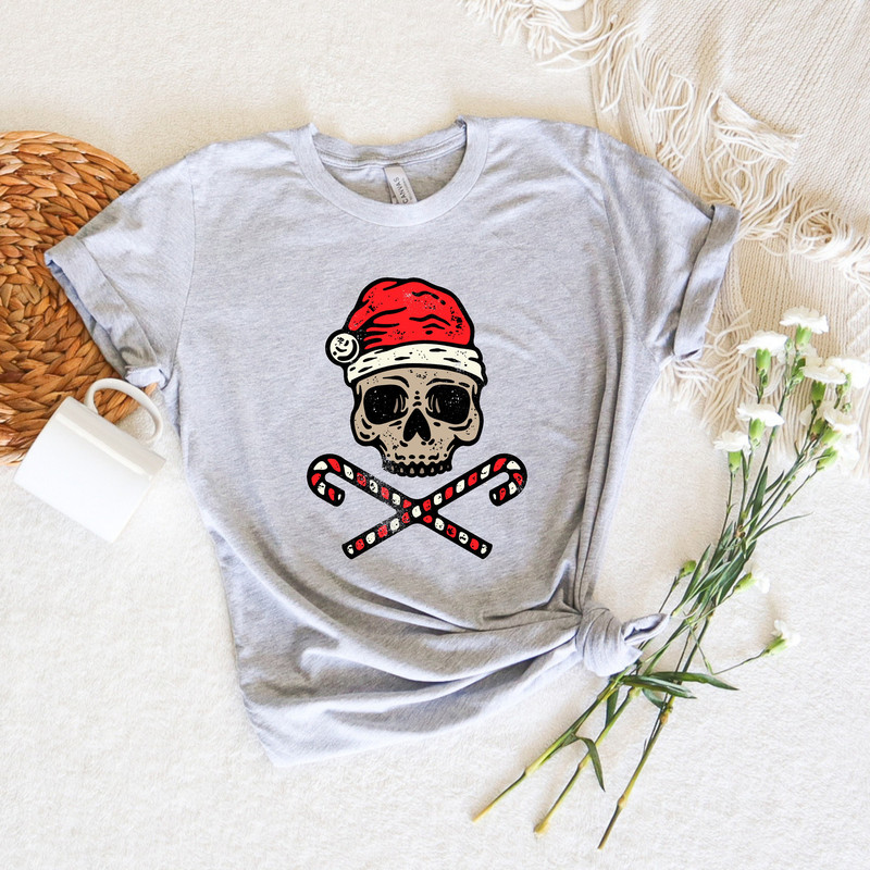Christmas Sweatshirt,Christmas Skeleton Shirt,Skull Cane Sweater,Merry Skull Shirt,Skeleton Christmas Shirt,Christmas Gift,Funny Christmas - 3.jpg