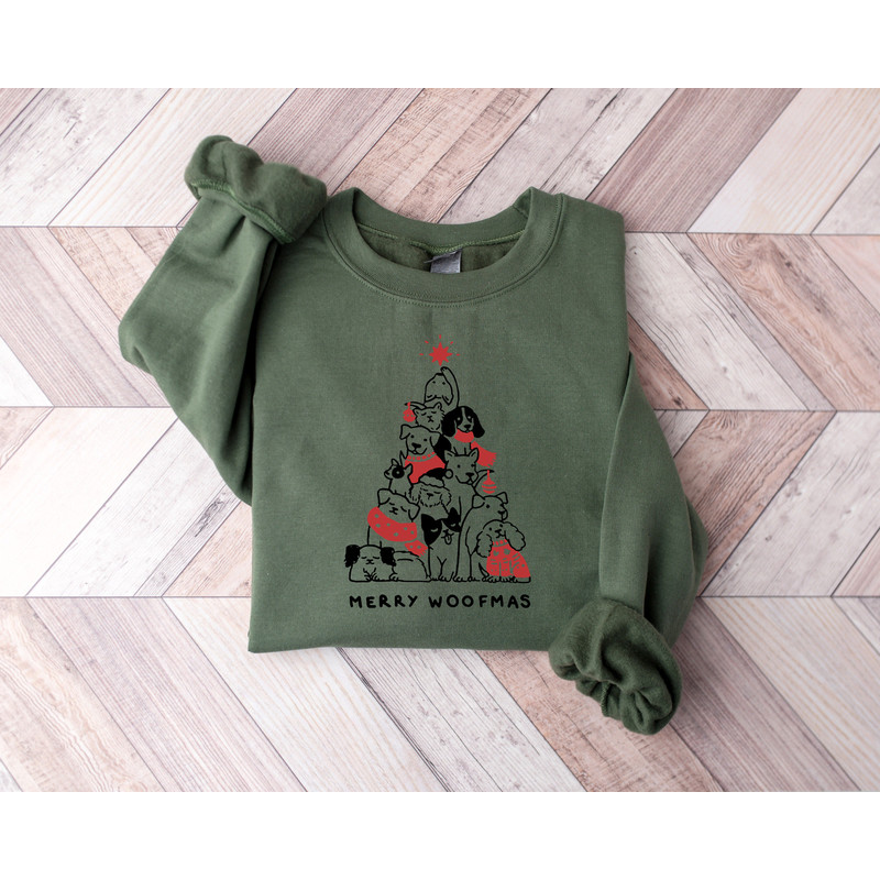 Christmas Sweatshirt,Christmas Sweater,Merry Woofmas Sweatshirt,Christmas Dog Sweatshirt,Retro Vintage Christmas Shirt,2022 Merry Christmas - 2.jpg