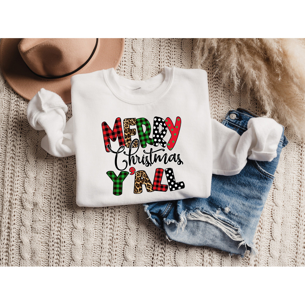 Christmas Sweatshirt,Christmas Sweater,Retro Vintage Christmas Tee,Merry Christmas Yall Shirt,Christmas Shirt,Christmas Gift,Merry Christmas - 2.jpg