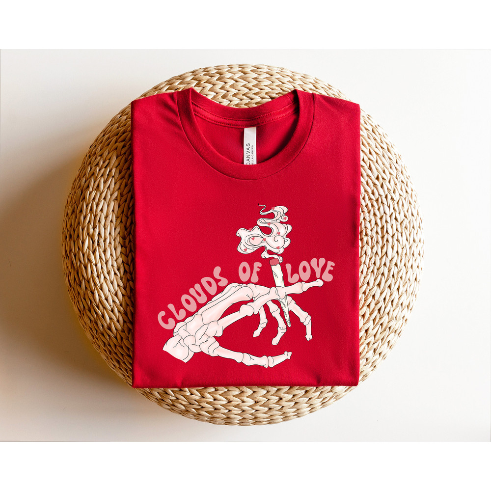 Clouds Of Love,Skeleton Hands Valentine Shirt,Valentines Day Shirt,Be Mine Shirt,Personalized Couple Gifts,XOXO Tshirt,Lovely Valentines Day - 3.jpg