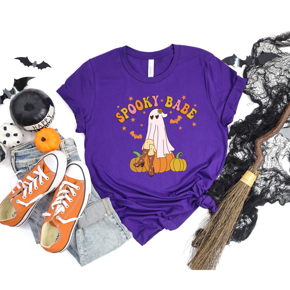 Colorful Spooky Sexy Babe Shirt,Sexy Spooky Babe Shirt,Colorful Halloween Shirt,2022 Happy Halloween Shirt,Pumpkin Ghost Tee,Halloween Gift - 2.jpg